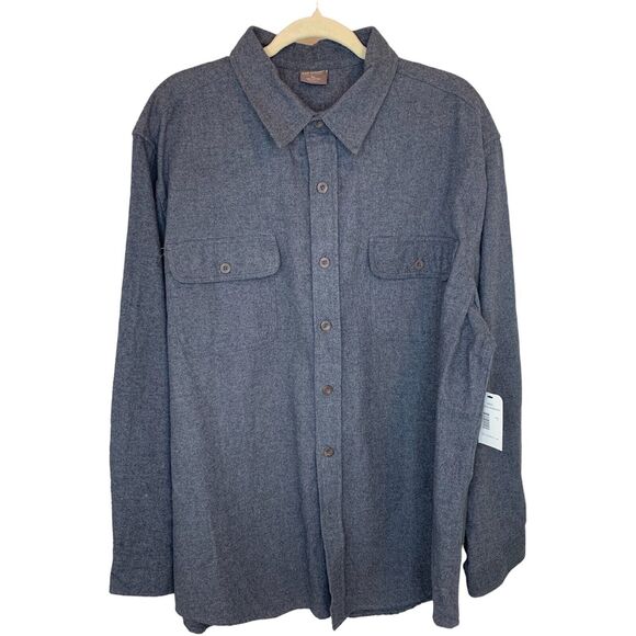 Great Northwest Other - Great Northwest Chamois Workshirt Button Down Shirt XL NWT Gray Flannel Shacket